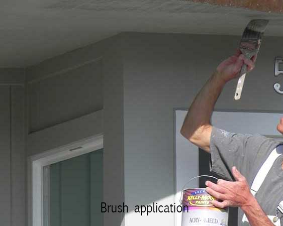 brush application close-up