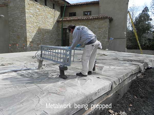 metalwork prep close-up